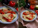 Салат с яблоком, томатами и сыром